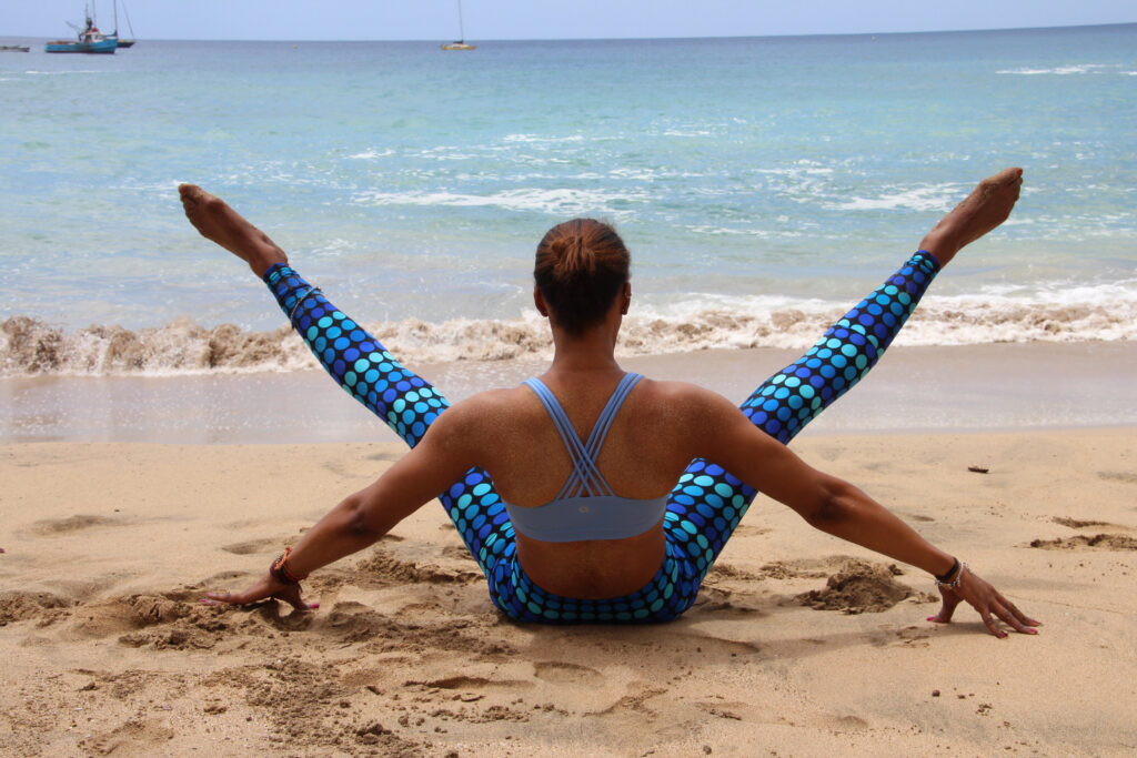 Sharon practising an Ubhaya variation