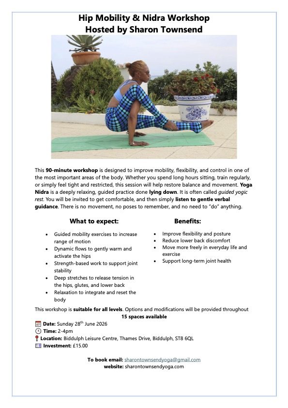 Hip Mobility and Yoga Nidra flyer